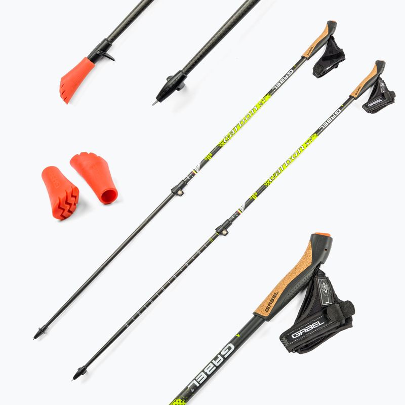 Kije nordic walking GABEL Carbon XT 2S F.L czarne 7008351490000 7