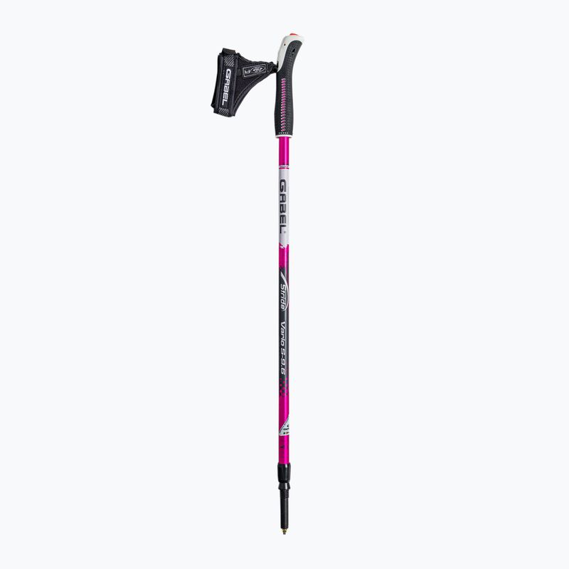 Kije nordic walking GABEL Vario S - 9.6 różowe 7008350620000 2