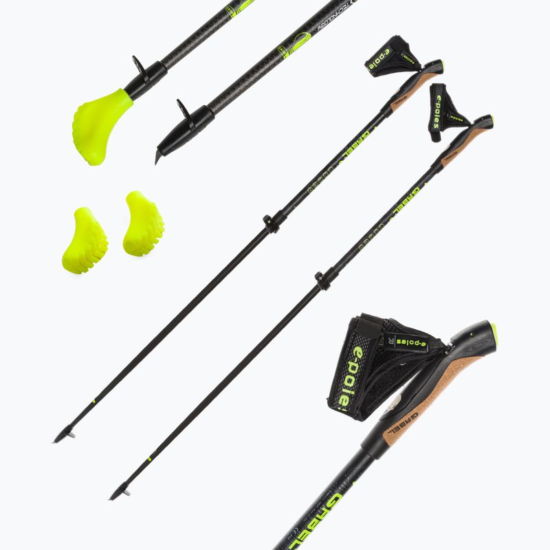 Kije nordic walking GABEL G-1A XTL E-Poles-S.Carbon czarne 7008370210000 4