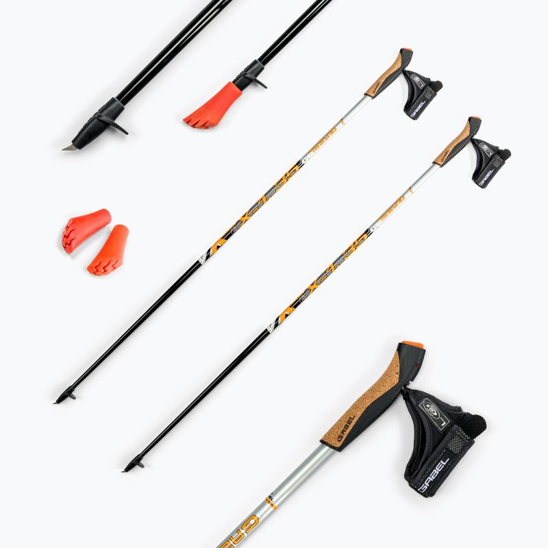 Kije nordic walking GABEL X-1.35 czarne 7008361151050 6