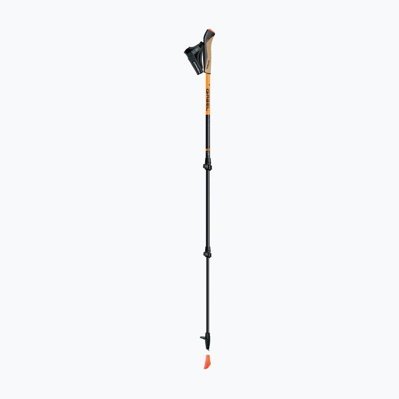 Kije nordic walking GABEL Carbon XT 3S 100 F.L. czarno-pomarańczowe 7009351420000 5