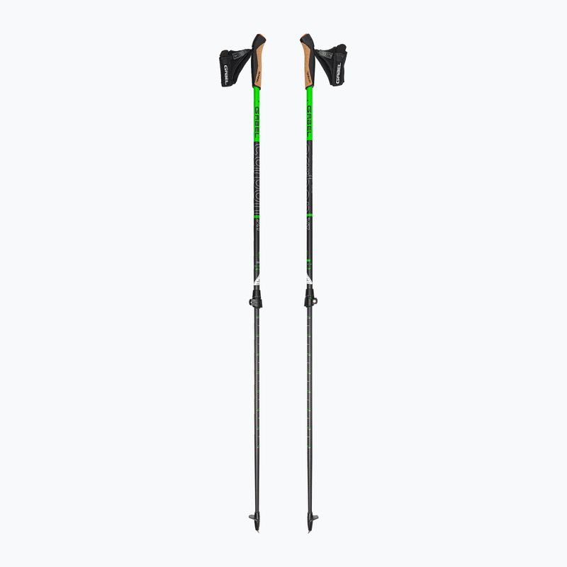 Kije nordic walking GABEL Carbon XT 2S 80 F.L. czarno-zielone 7009351490000