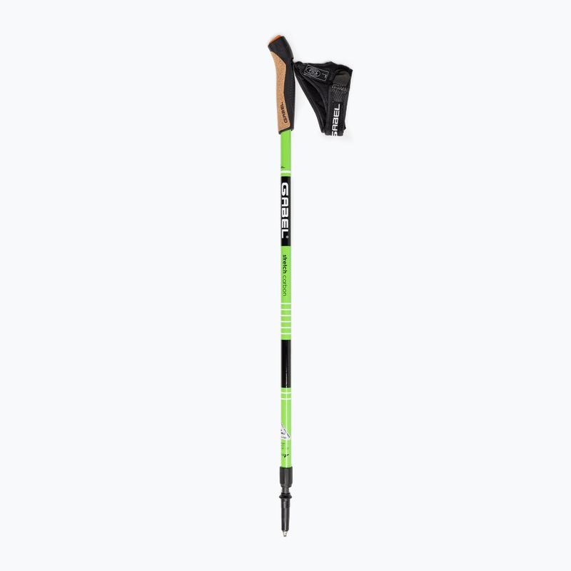 Kije nordic walking GABEL Strech Carbon zielone 2