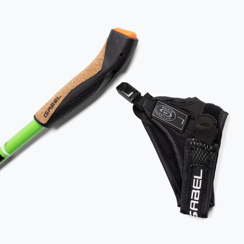 Kije nordic walking GABEL Strech Carbon zielone 4