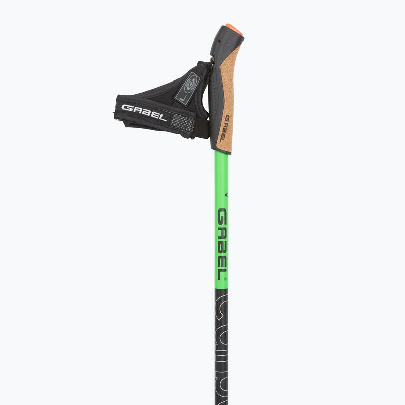 Kije nordic walking GABEL Carbon XT 2S 80 F.L. czarny/limonkowy 2