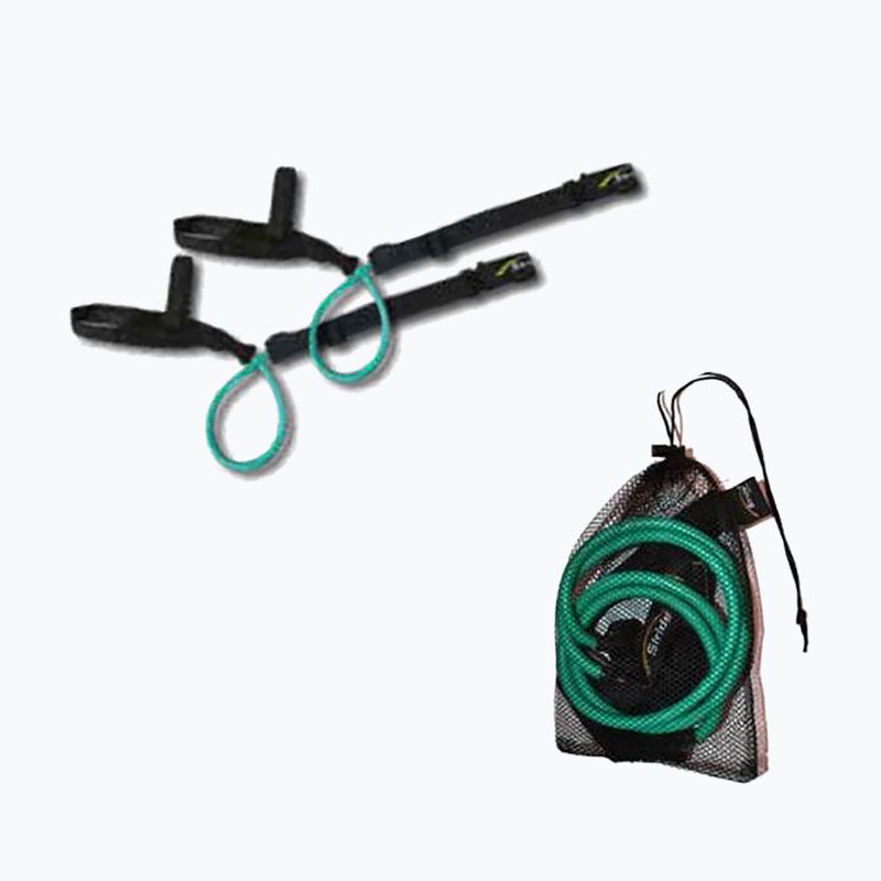 Gumy do treningu z kijami nordic walking GABEL Stride Power NW Rubber 20 lb zielony