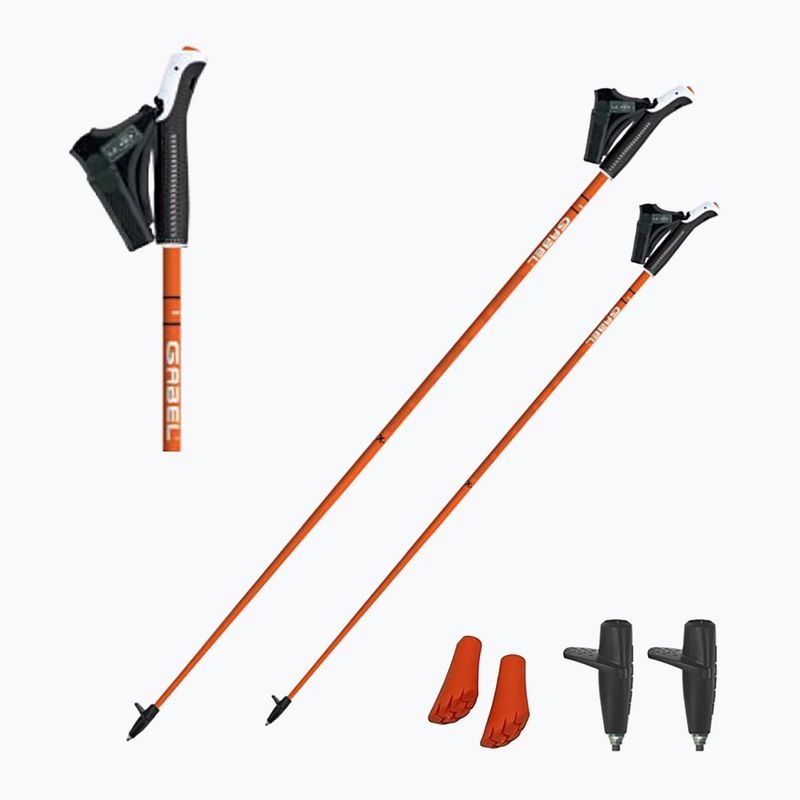 Kije nordic walking GABEL X-1.35 pomarańczowe 6