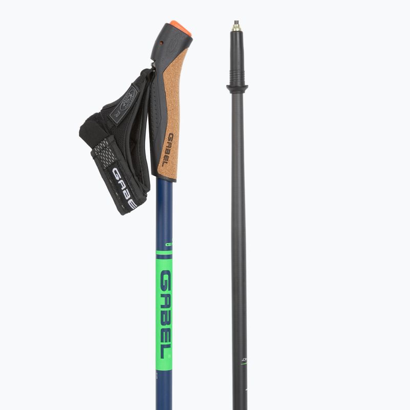 Kije nordic walking GABEL Strech Carbon limonkowy 3