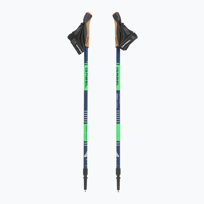 Kije nordic walking GABEL Strech Carbon limonkowy 5