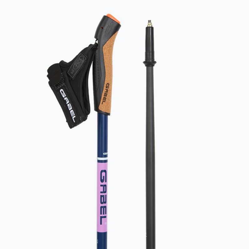 Kije nordic walking GABEL Strech Carbon fioletowy 3