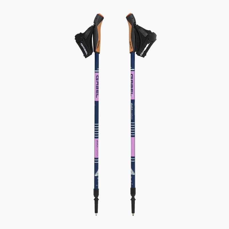 Kije nordic walking GABEL Strech Carbon fioletowy 5