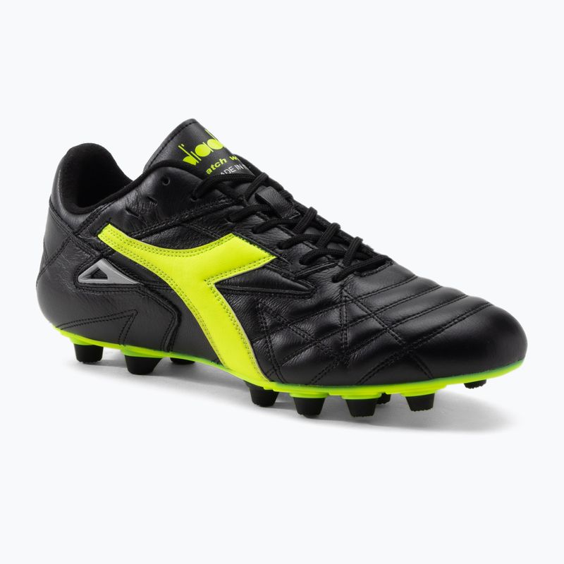 Buty piłkarskie męskie Diadora Match Winner RB Italy LT MDPU czarno-zielone DD-101.172363-C0004