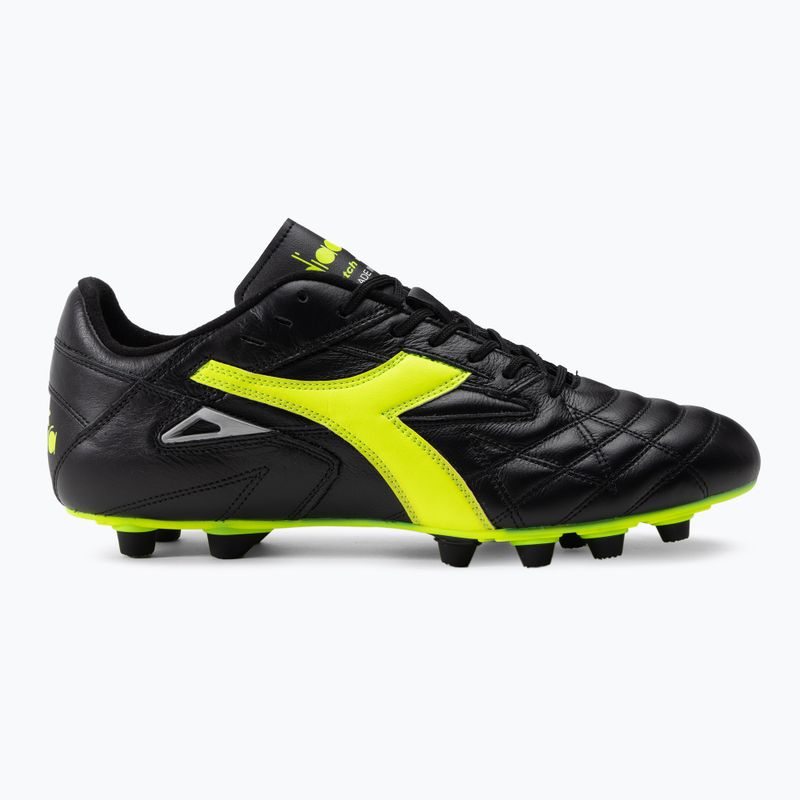 Buty piłkarskie męskie Diadora Match Winner RB Italy LT MDPU czarno-zielone DD-101.172363-C0004 2