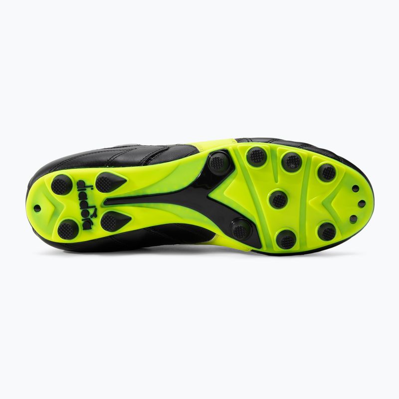 Buty piłkarskie męskie Diadora Match Winner RB Italy LT MDPU czarno-zielone DD-101.172363-C0004 4
