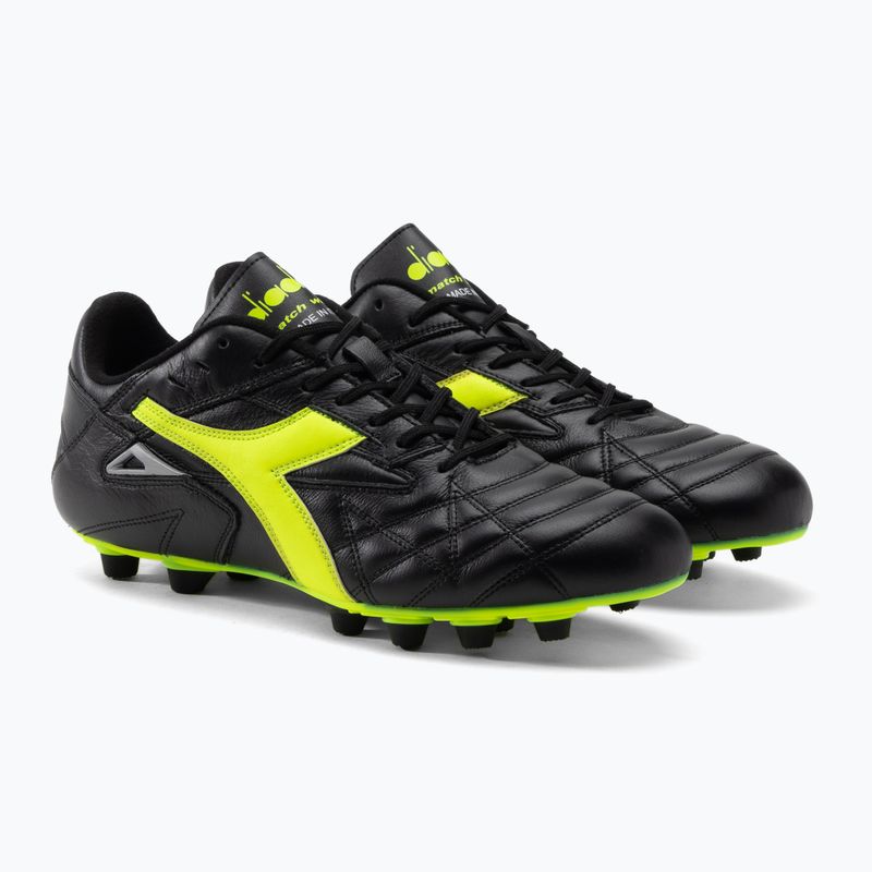 Buty piłkarskie męskie Diadora Match Winner RB Italy LT MDPU czarno-zielone DD-101.172363-C0004 5