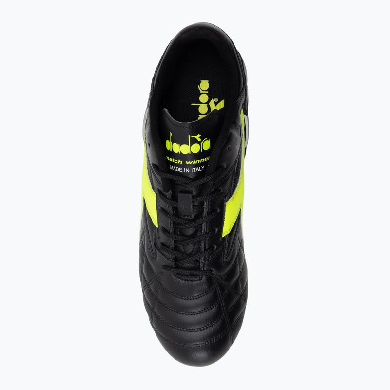 Buty piłkarskie męskie Diadora Match Winner RB Italy LT MDPU czarno-zielone DD-101.172363-C0004 6