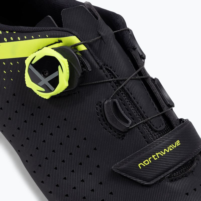 Buty szosowe męskie Northwave Core Plus 2 black/yellow fluo 9