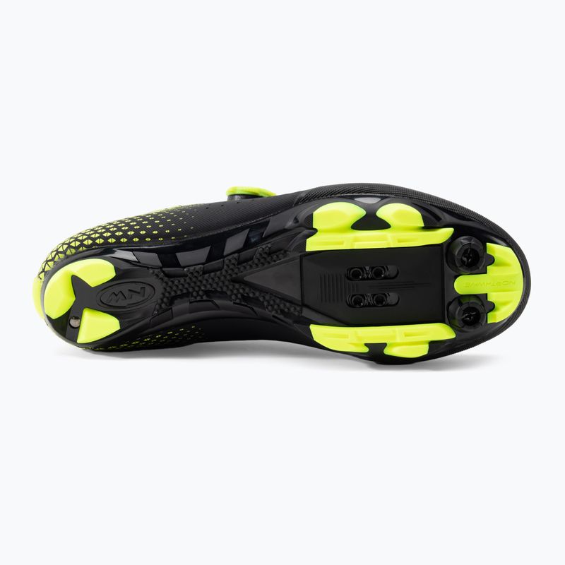 Buty rowerowe MTB męskie Northwave Origin Plus 2 black/yellow fluo 4