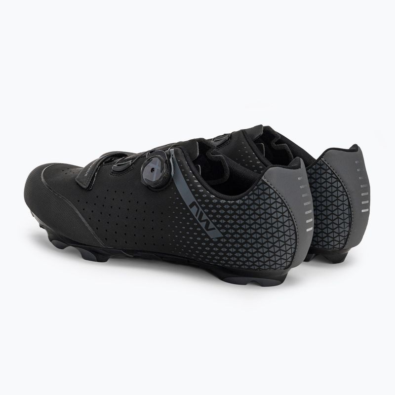 Buty rowerowe MTB męskie Northwave Origin Plus 2 black/dark grey 3