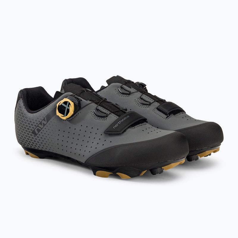 Buty rowerowe MTB męskie Northwave Origin Plus 2 dark grey/honey 4