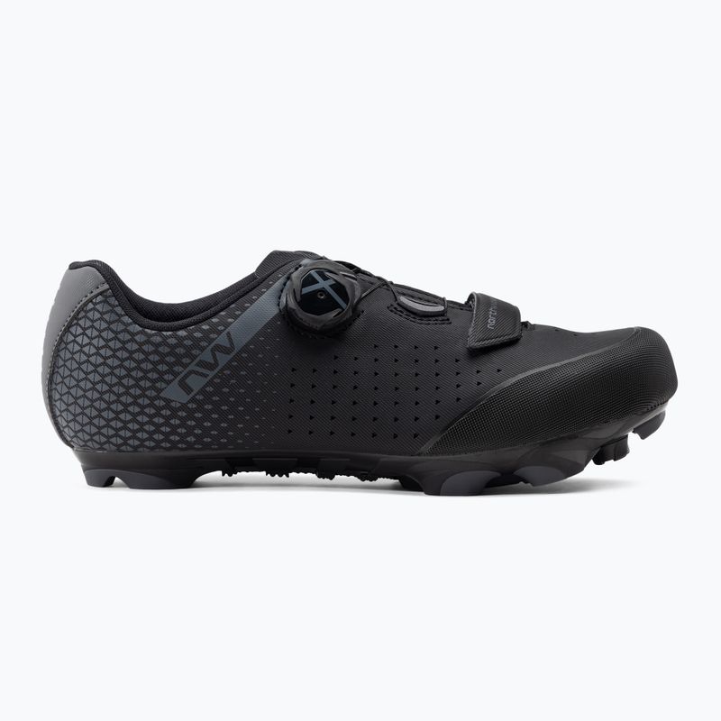 Buty rowerowe MTB męskie Northwave Origin Plus 2 Wide black/dark grey 2