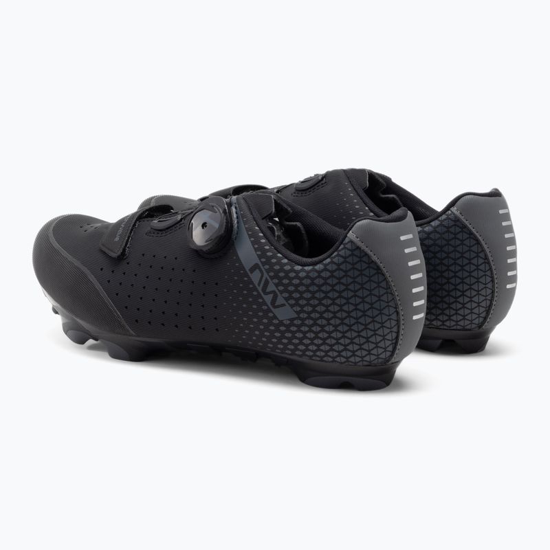 Buty rowerowe MTB męskie Northwave Origin Plus 2 Wide black/dark grey 3