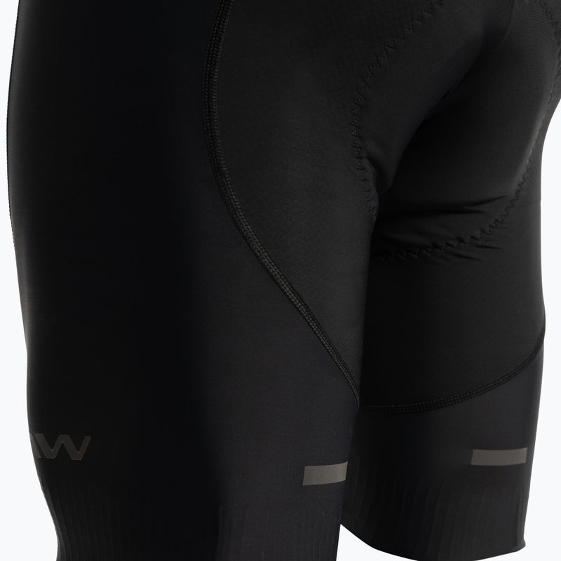 Spodenki rowerowe męskie Northwave Fast Bibshort black 5