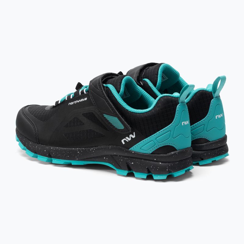Buty rowerowe MTB damskie Northwave Escape Evo black/turquoise 3