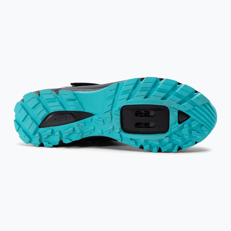 Buty rowerowe MTB damskie Northwave Escape Evo black/turquoise 5