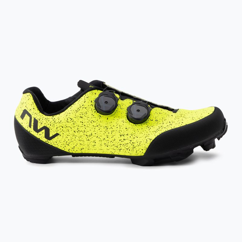 Buty rowerowe MTB męskie Northwave Rebel 3 yellow fluo/black 2