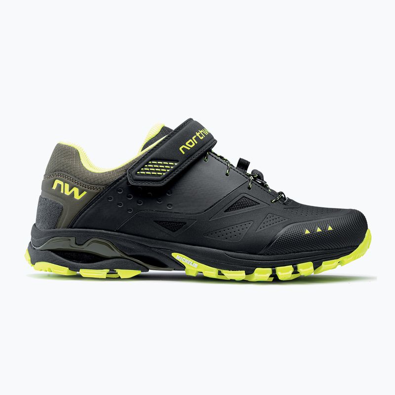 Buty rowerowe MTB męskie Northwave Spider 3 black/yellow fluo 8