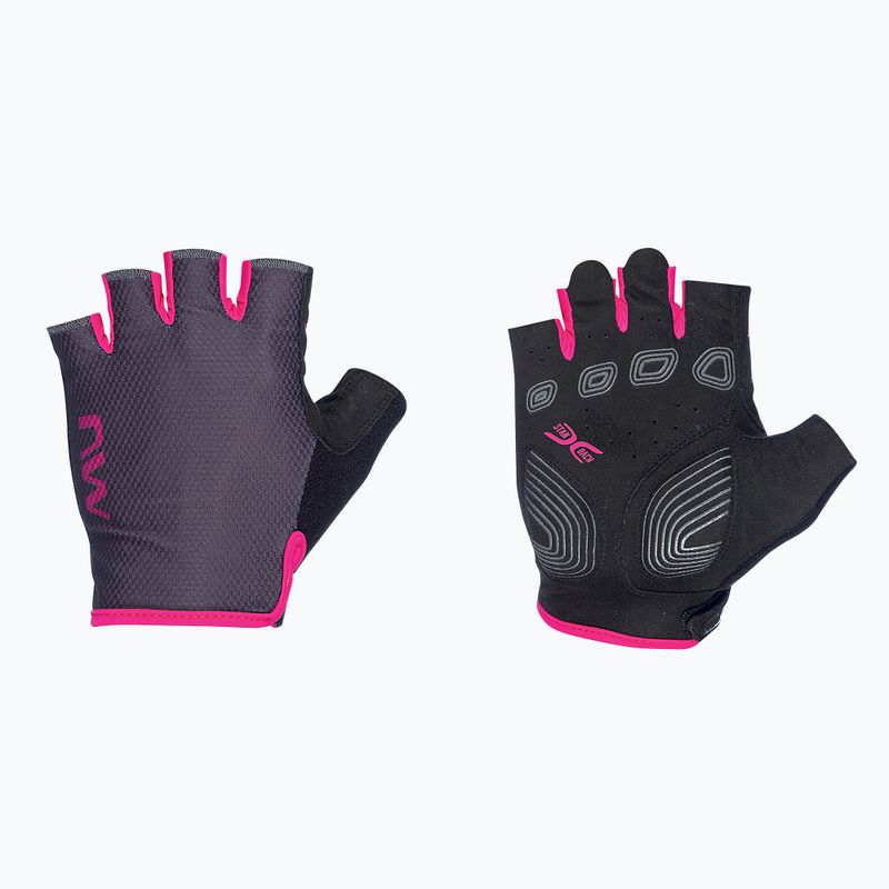 Rękawiczki rowerowe damskie Northwave Active Short Finger dark grey/pink 5