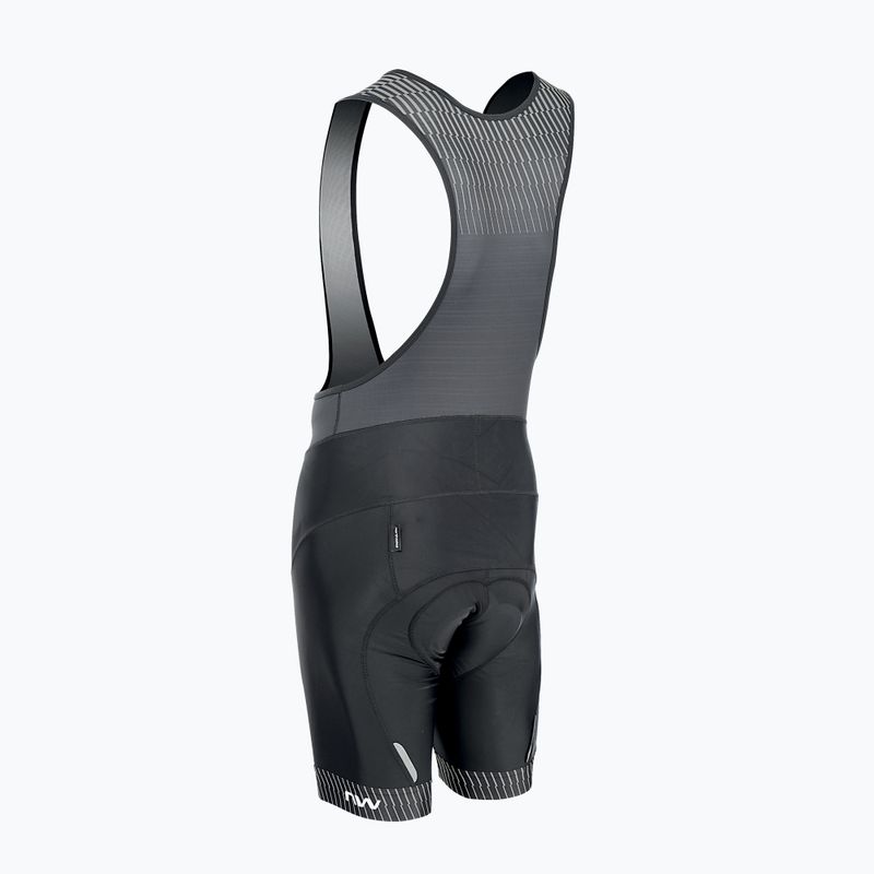Spodenki rowerowe męskie Northwave Origin Bibshort black/grey 5