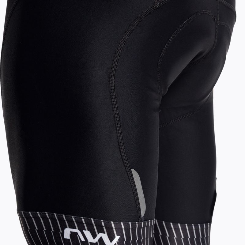 Spodenki rowerowe męskie Northwave Origin Bibshort black/grey 3