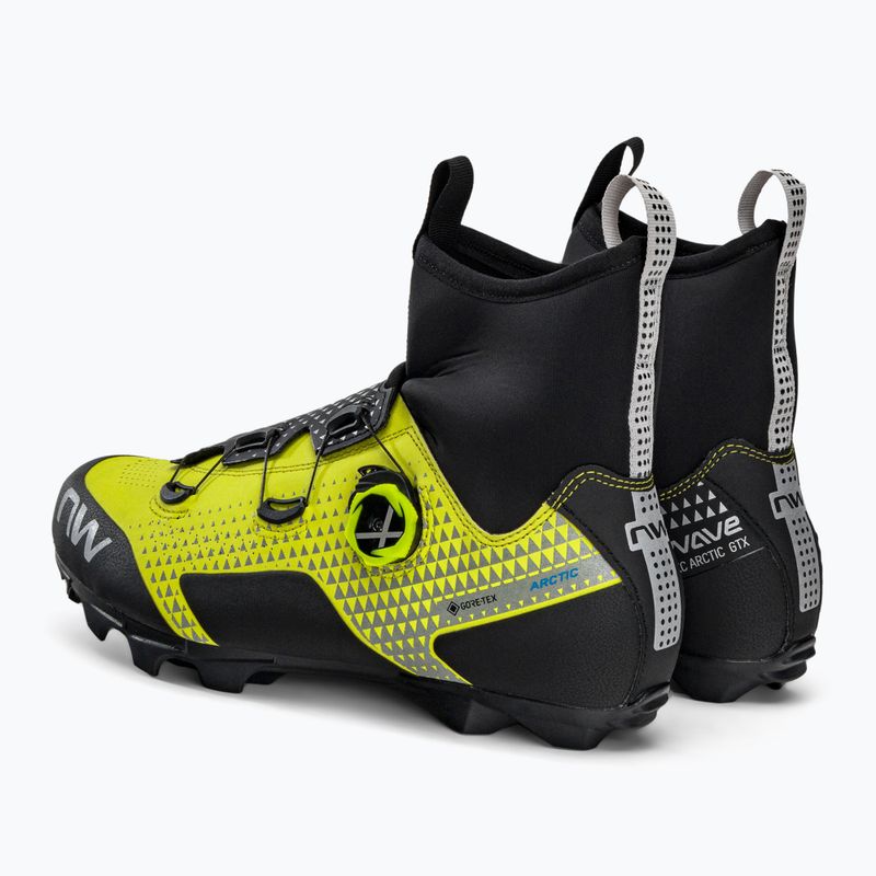 Buty rowerowe MTB męskie Northwave Celsius XC ARC. GTX yellow fluo/black 3