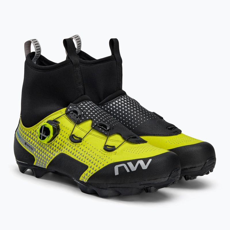 Buty rowerowe MTB męskie Northwave Celsius XC ARC. GTX yellow fluo/black 4