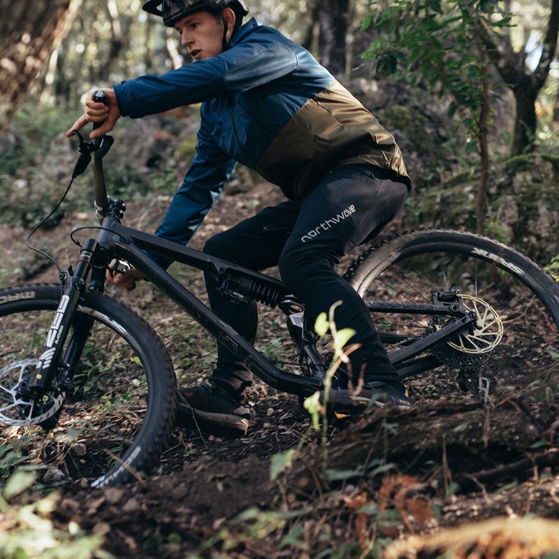 Kurtka rowerowa męska Northwave Easy Out Softshell deep blue/forest green 7