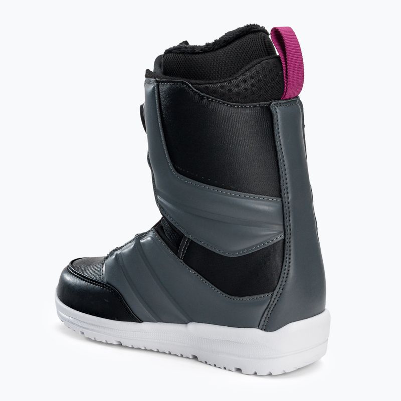 Buty snowboardowe damskie Northwave Helix Spin W black/dark grey 2