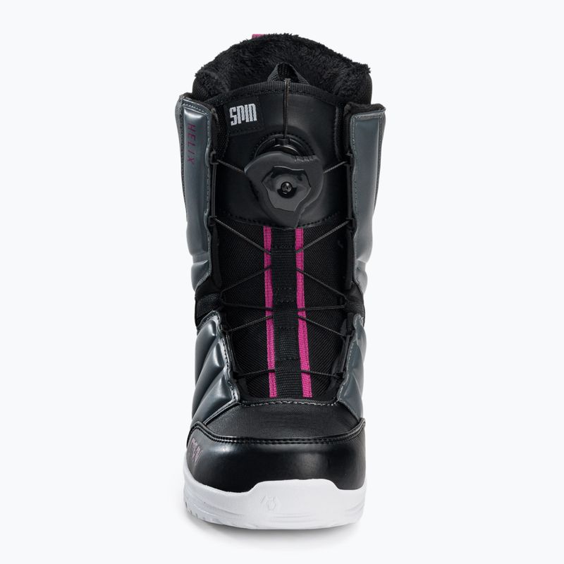 Buty snowboardowe damskie Northwave Helix Spin W black/dark grey 3
