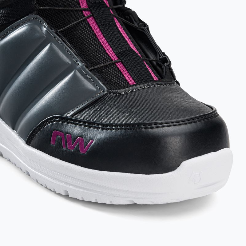 Buty snowboardowe damskie Northwave Helix Spin W black/dark grey 7