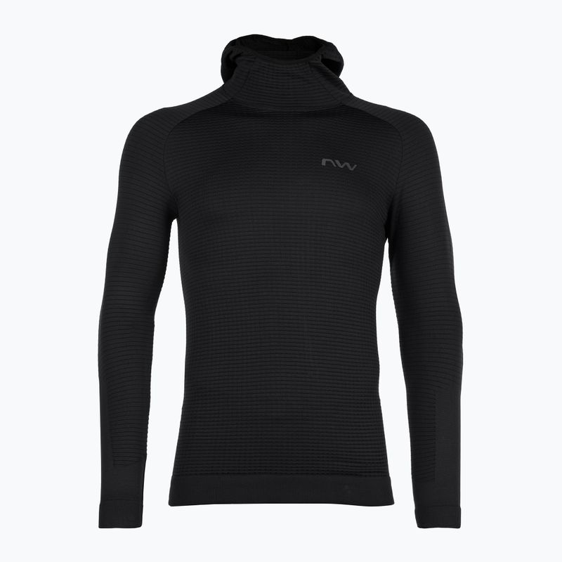 Bluza rowerowa męska Northwave Route Knit Hoodie black