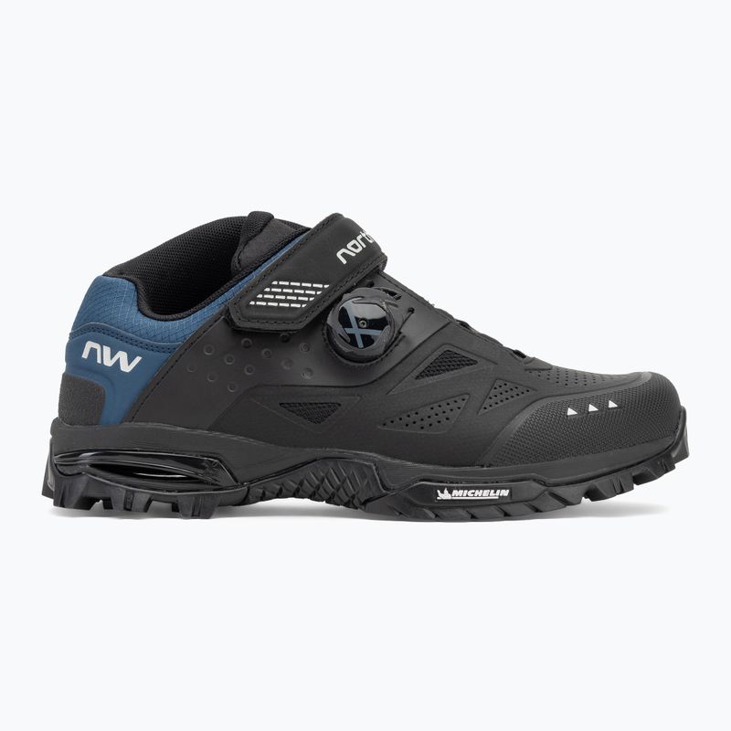 Buty rowerowe MTB męskie Northwave Enduro Mid 2 black/deep blue 2