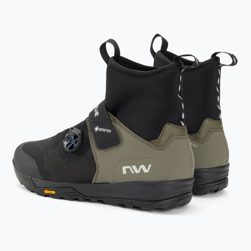 Buty rowerowe MTB męskie Northwave Kingrock Plus GTX black/forest green 3