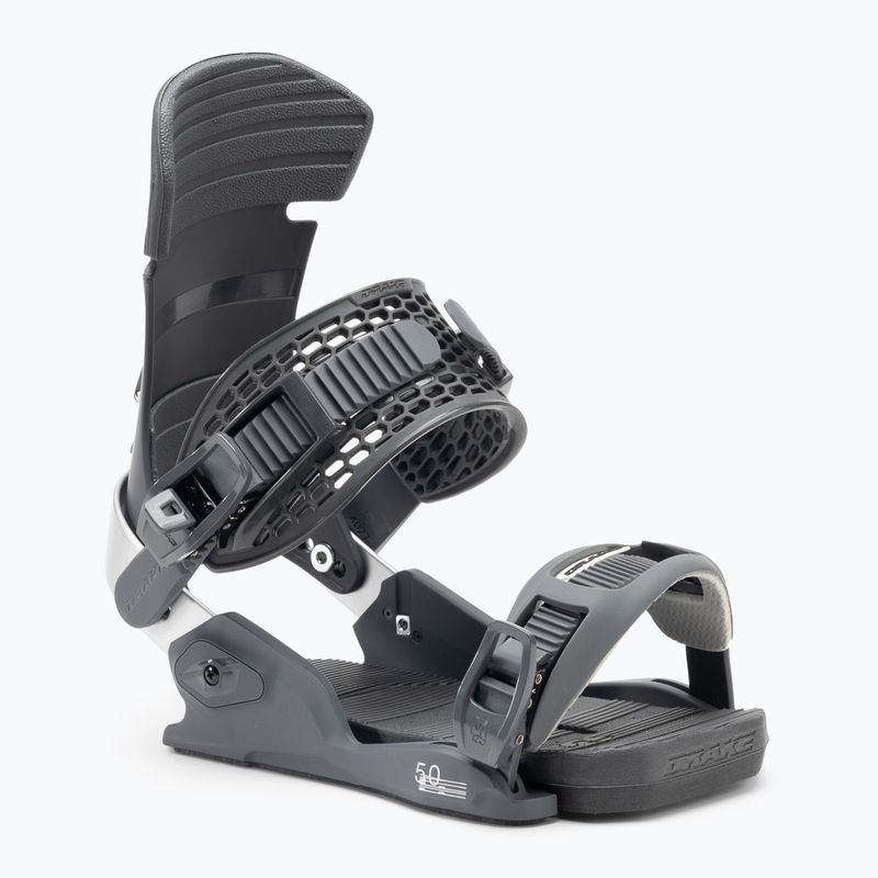 Wiązania snowboardowe męskie Drake Fifty dark grey/silver