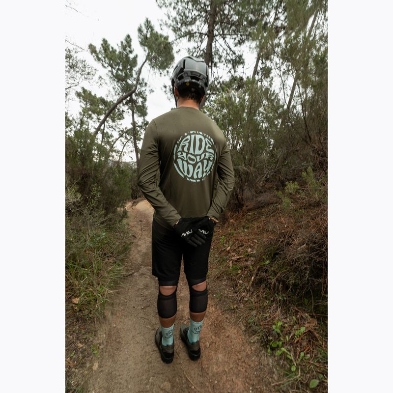 Longsleeve rowerowy męski Northwave Xtrail 2 forest green 4