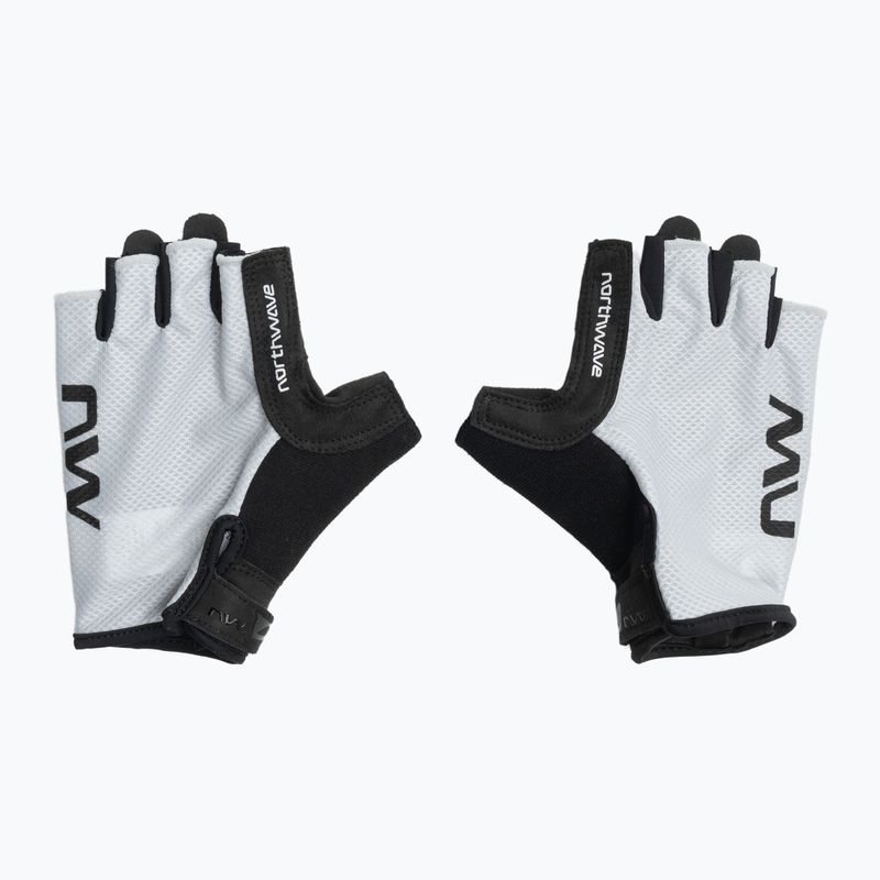 Rękawiczki rowerowe męskie Northwave Active Short Finger light grey 2