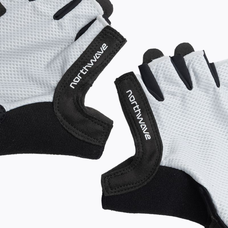 Rękawiczki rowerowe męskie Northwave Active Short Finger light grey 4