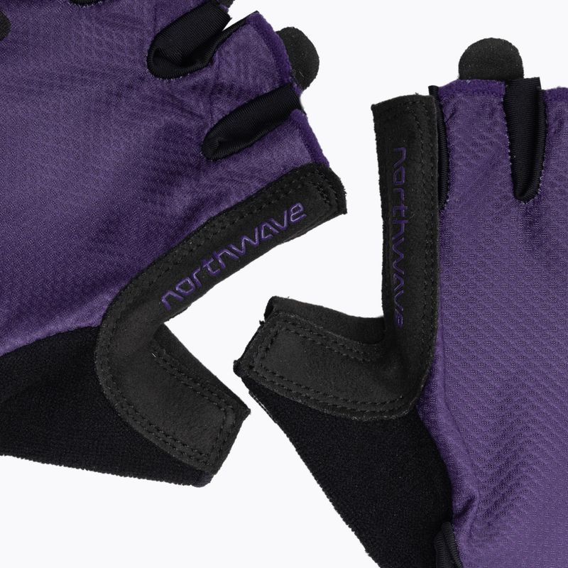 Rękawiczki rowerowe damskie Northwave Active Short Finger dark purple 5