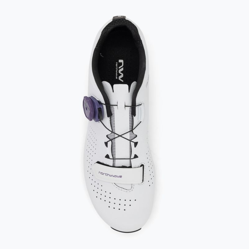 Buty szosowe damskie Northwave Storm Carbon white/dark purple 5