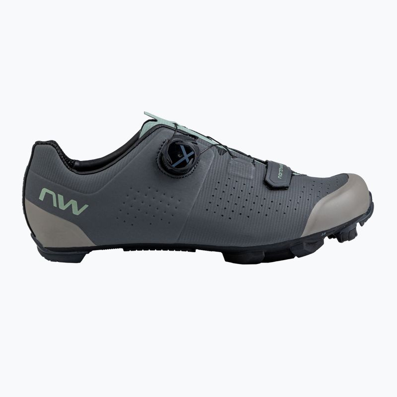 Buty rowerowe MTB męskie Northwave Razer dark grey/sage 8